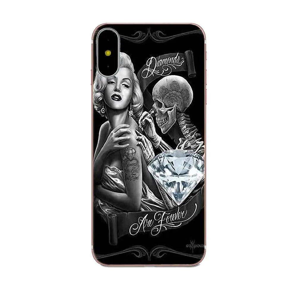 Новинка аксессуары для телефона с принтом сексуальный чехол Мэрилин Монро Galaxy J1