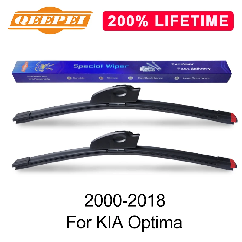 Сменные щетки стеклоочистителя QEEPEI для KIA Optima 2000 2018 сменные из натурального