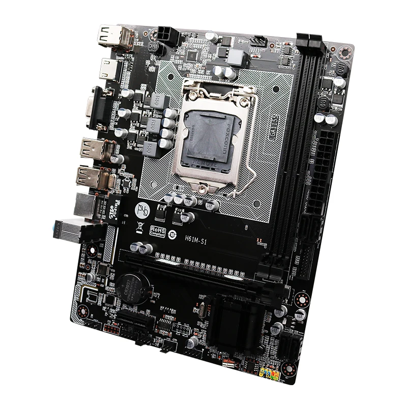 Ongy H61 материнская плата LGA 1155 DDR3 ПАМЯТЬ 16 Гб Micro-ATX SATA VGA основная плата USB HD аудио процессор 16G ddr 3 Intel i3 i5 i7