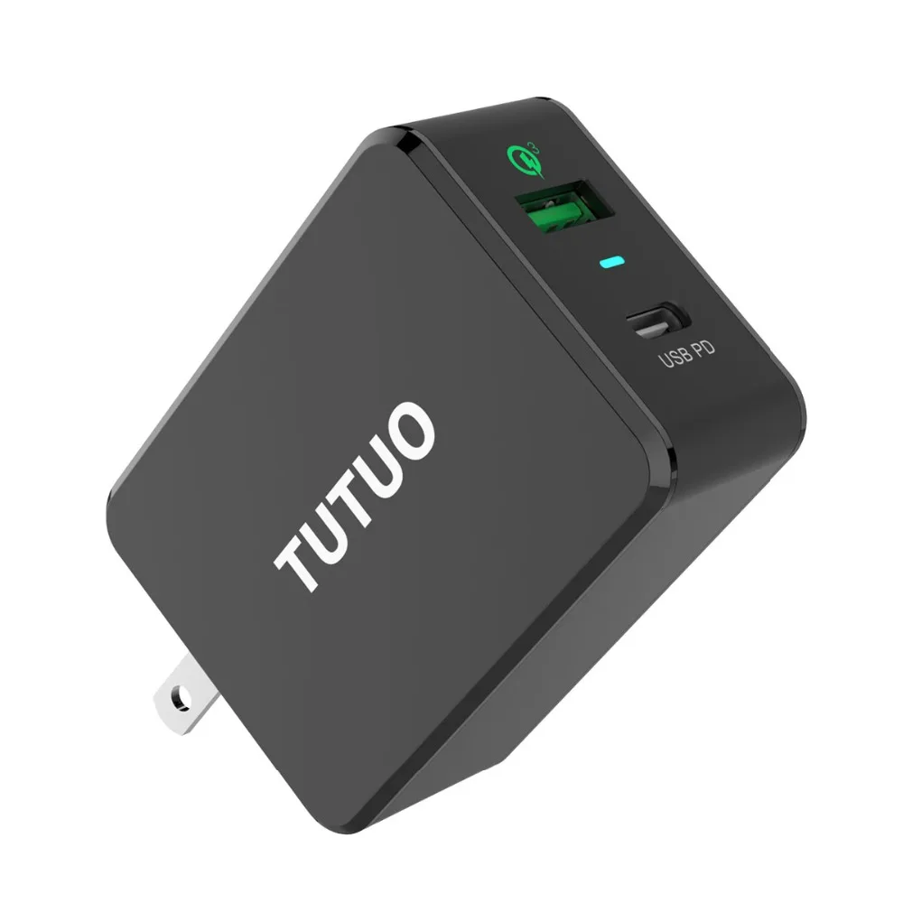 TUTUO USB C PD настенное зарядное устройство (доставка питания) Тип + быстрая зарядка 3 0