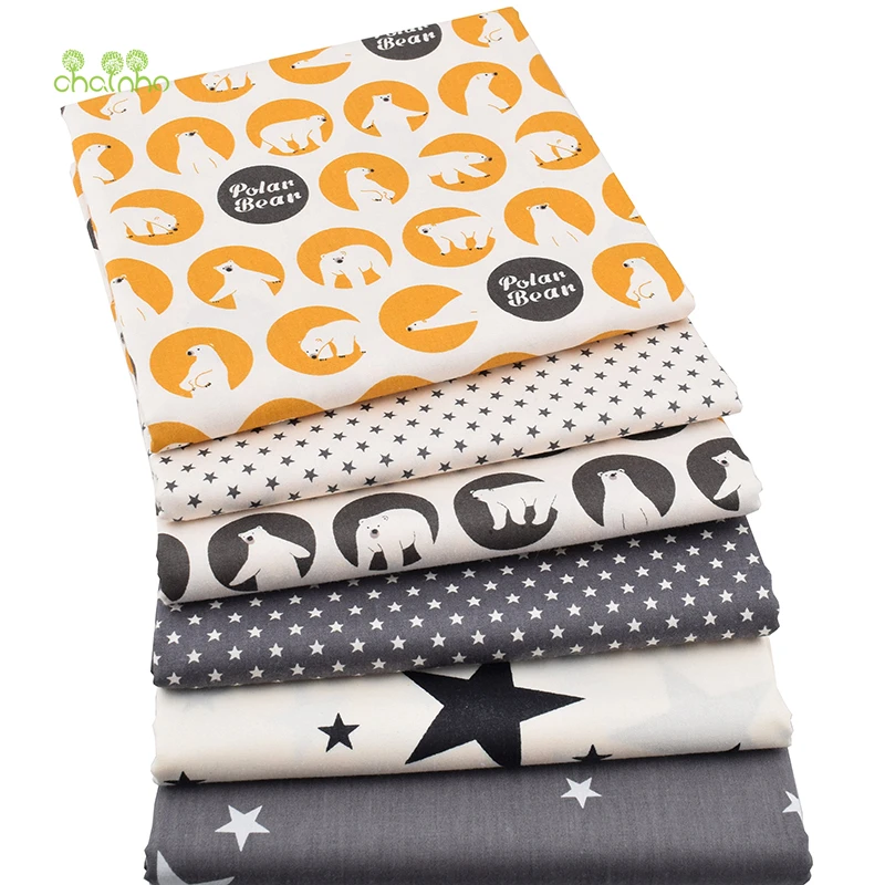 Chainho Cartoon Print Twill Cotton Fabric For DIY Quilting Sewing/Tissue Of Baby&ampChildren/Sheet Pillow Cushion Curtain Material | Дом и сад