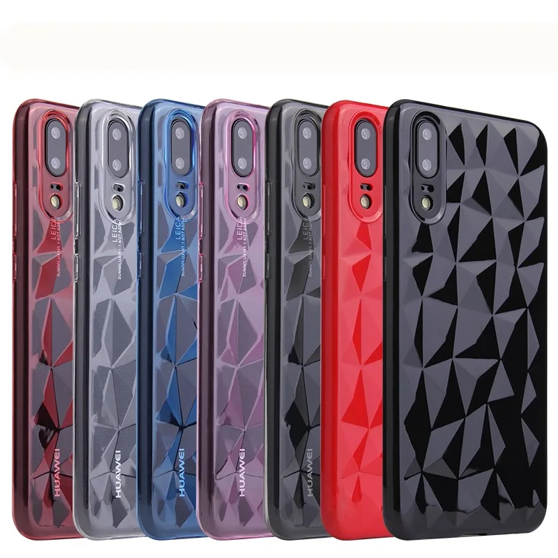 Для Huawei P20 Pro Nova 3 3i 2i Honor 9 Lite V10 Note 10 8X Play Jelly 3D прозрачный мягкий силиконовый чехол