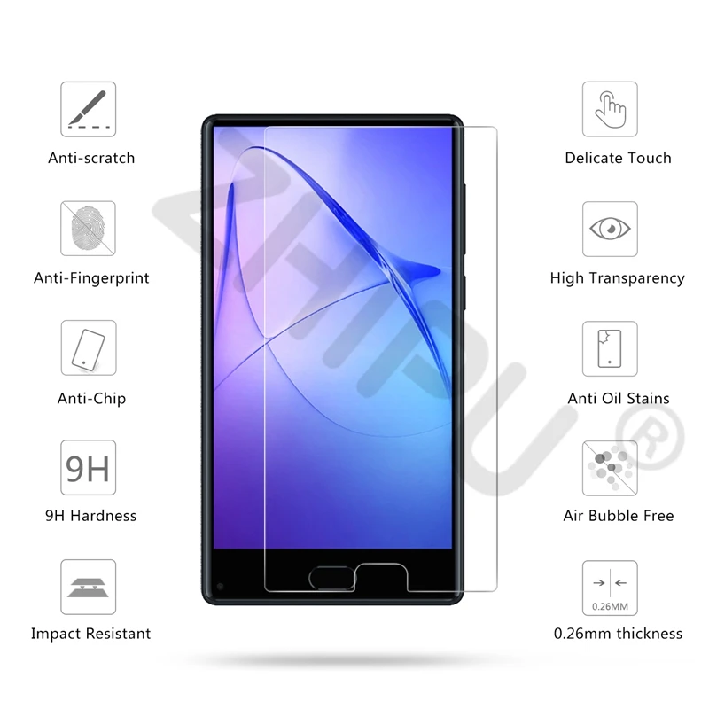 Высококачественное Закаленное стекло для LEAGOO KIICAA MIX 5 дюймов Защитное экрана