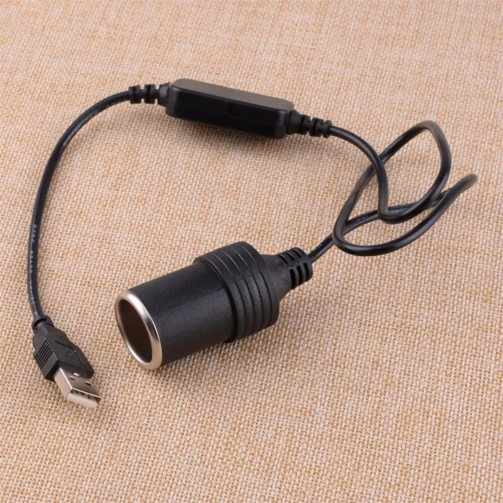 CITALL Новый USB Мужской 5 В до 12 в автомобильный прикуриватель гнездо конвертер