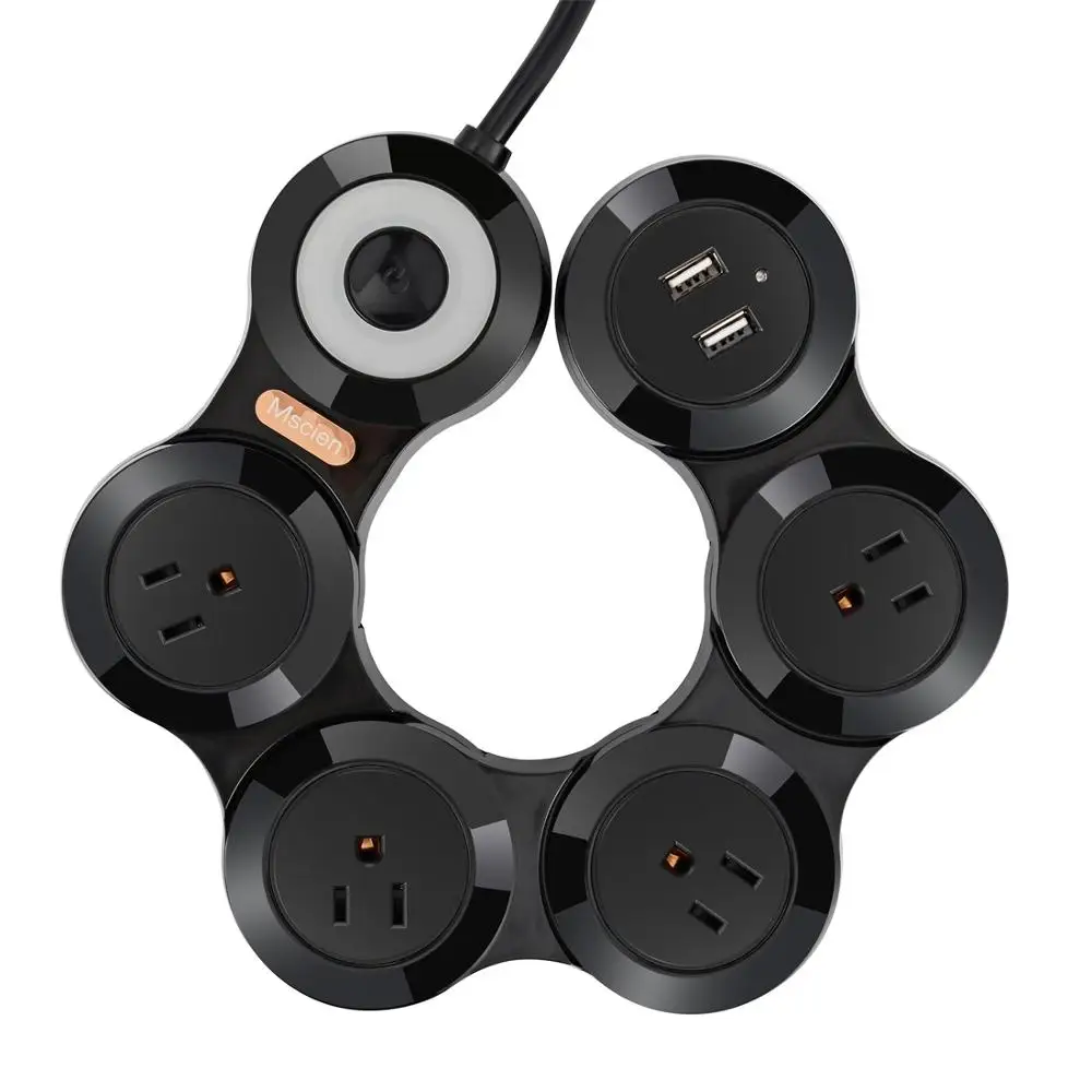 Удлинительные розетки с USB 4 AC smart EU plug 5 V 10A стабилизатор напряжения 1 8 м 3 адаптер