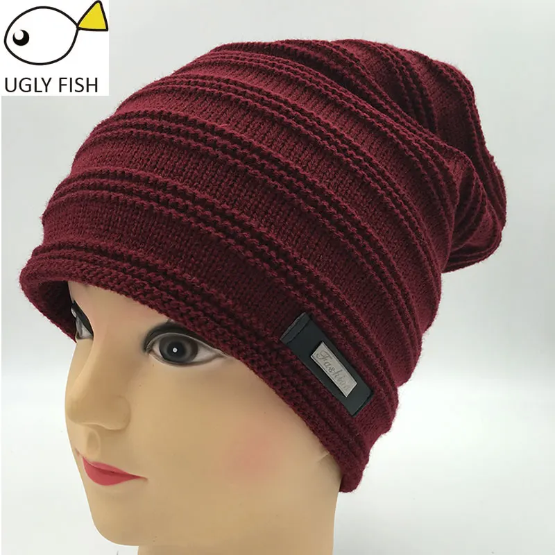 claret Beanie женские шапочки зимняя шапка мужская женская зимняя шапка для мужчин женские зимние трикотажные шапки Рождественский головной убор - Цвет: claret