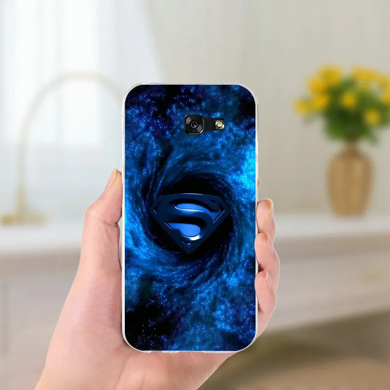 Виды Супермен логотип для samsung Galaxy Note 2 3 4 5 8 S2 S3 S4 S5 мини S6 S7 s8 S9 Edge Plus Fundas тонкий