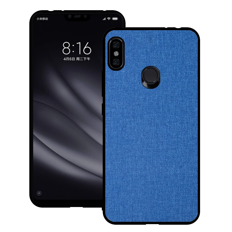 Чехол для Xiaomi Redmi Note 6 Pro чехол 5 задняя крышка Note5 силиконовый тканевый |