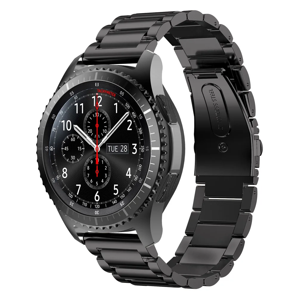 Браслет из нержавеющей стали для Samsung Galaxy watch 46 мм металлический ремешок Gear S3 с