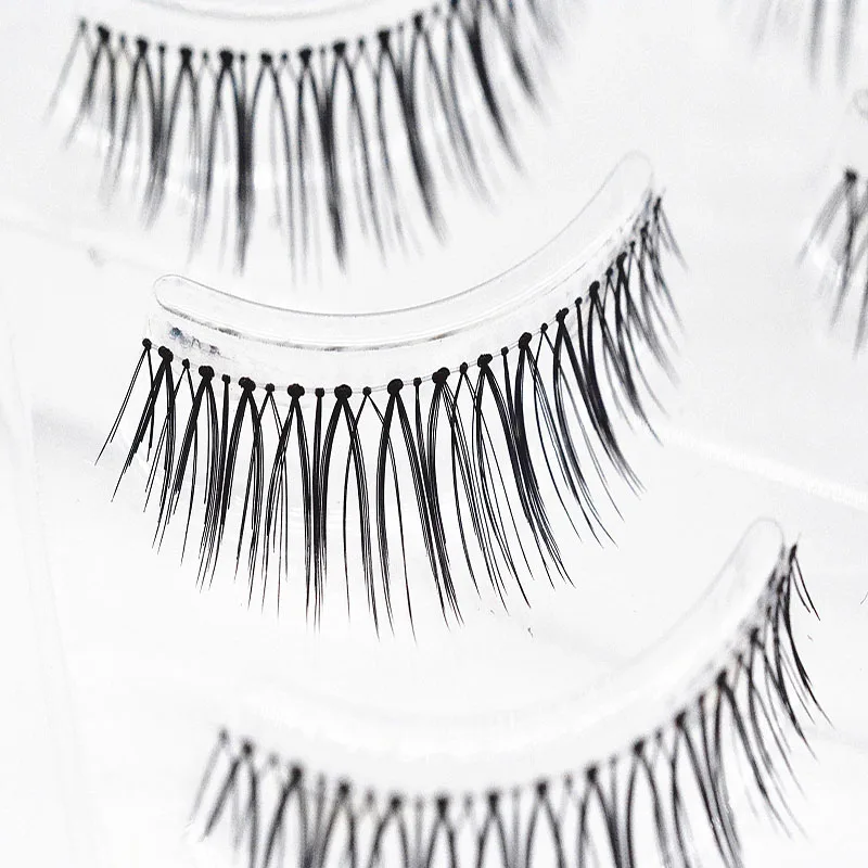 

4 Pairs Eyelashes New Natural Sharpened False Eyelashes Crisscrossed False Eyelashes Eye Extension Eye Makeup Tool