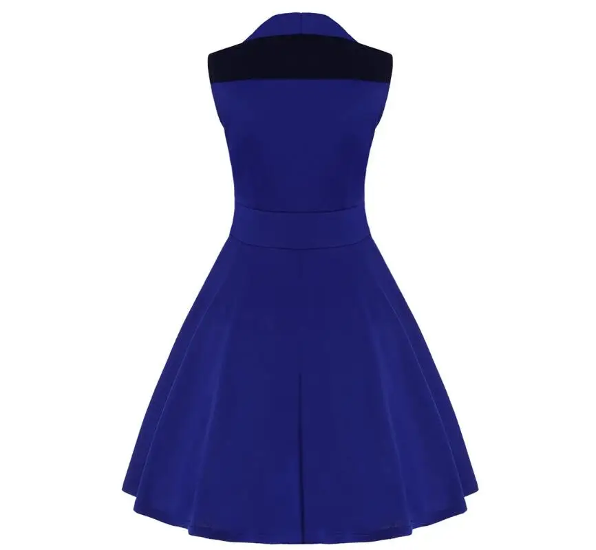 Новинка 2017 женское модное платье в простом стиле лоскутное винтажное с высокой