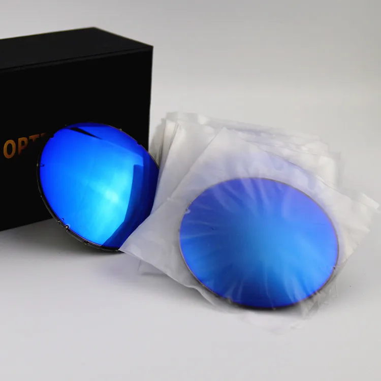 Фото Флэш зеркало синий покрытий солнцезащитные очки поляризованные линзы видения KD