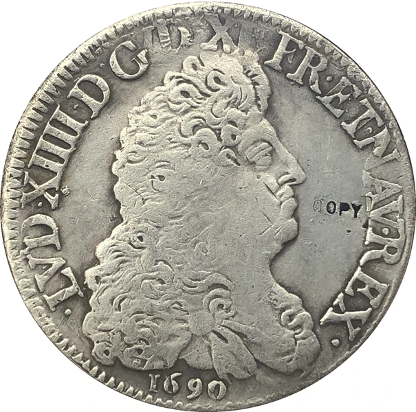 Оптовая продажа копия 1690 французская Монета Copy 100% coper manufacturing