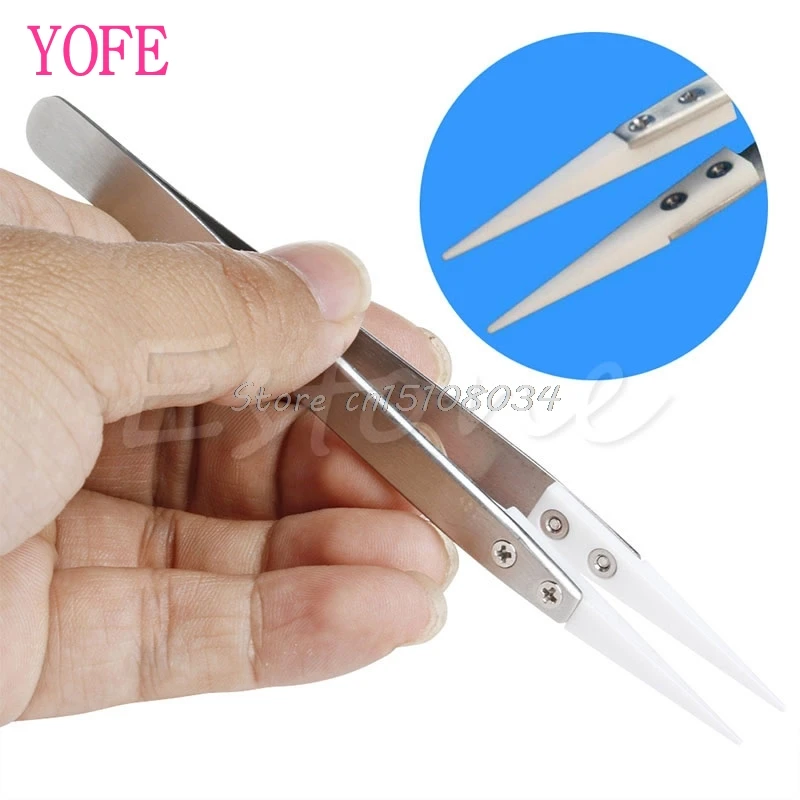 

Heat Resistant Stainless Steel Ceramic Tweezers Pointed Tip For Coils S08 Wholesale&DropShip