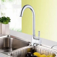 shai 304 stainless steel single handle single hole kitchen faucet mixers sink tap kitchen faucet modern hot and cold water