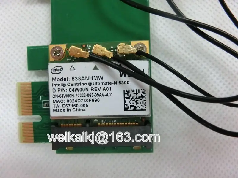 Intel Ultimate-n 6300 PCI-1X Card 633anhmw 802.11a/b/g/n 2 4 ГГц и 5 0 Spectra 450 Мбит/с 6 дБи | Компьютеры офис