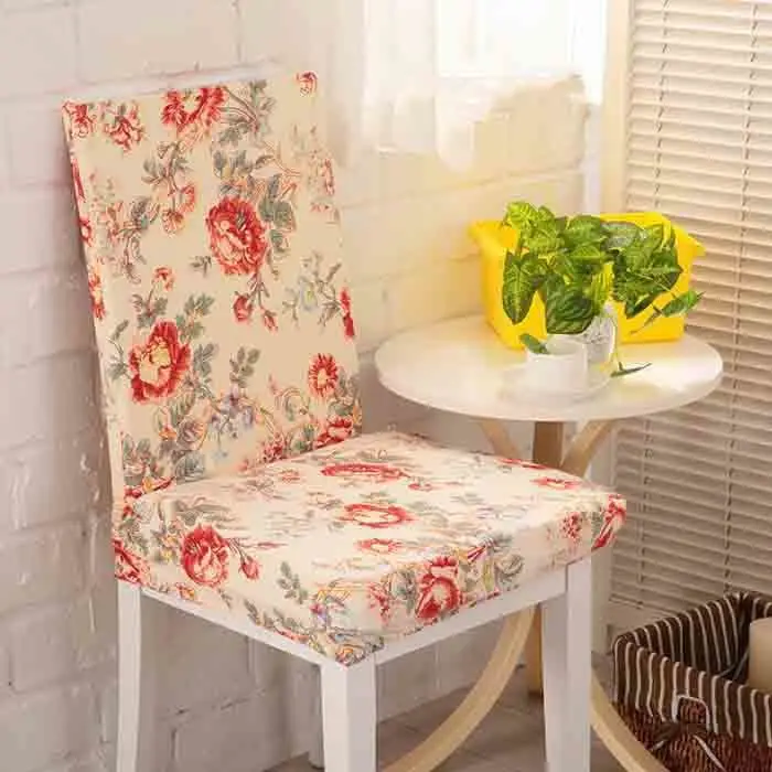 

1pcs Leaf Flower Heart Stretch Home Decor Dining Chair Cover Spandex Decoration covering Office Banquet Hotel chair Covers 6