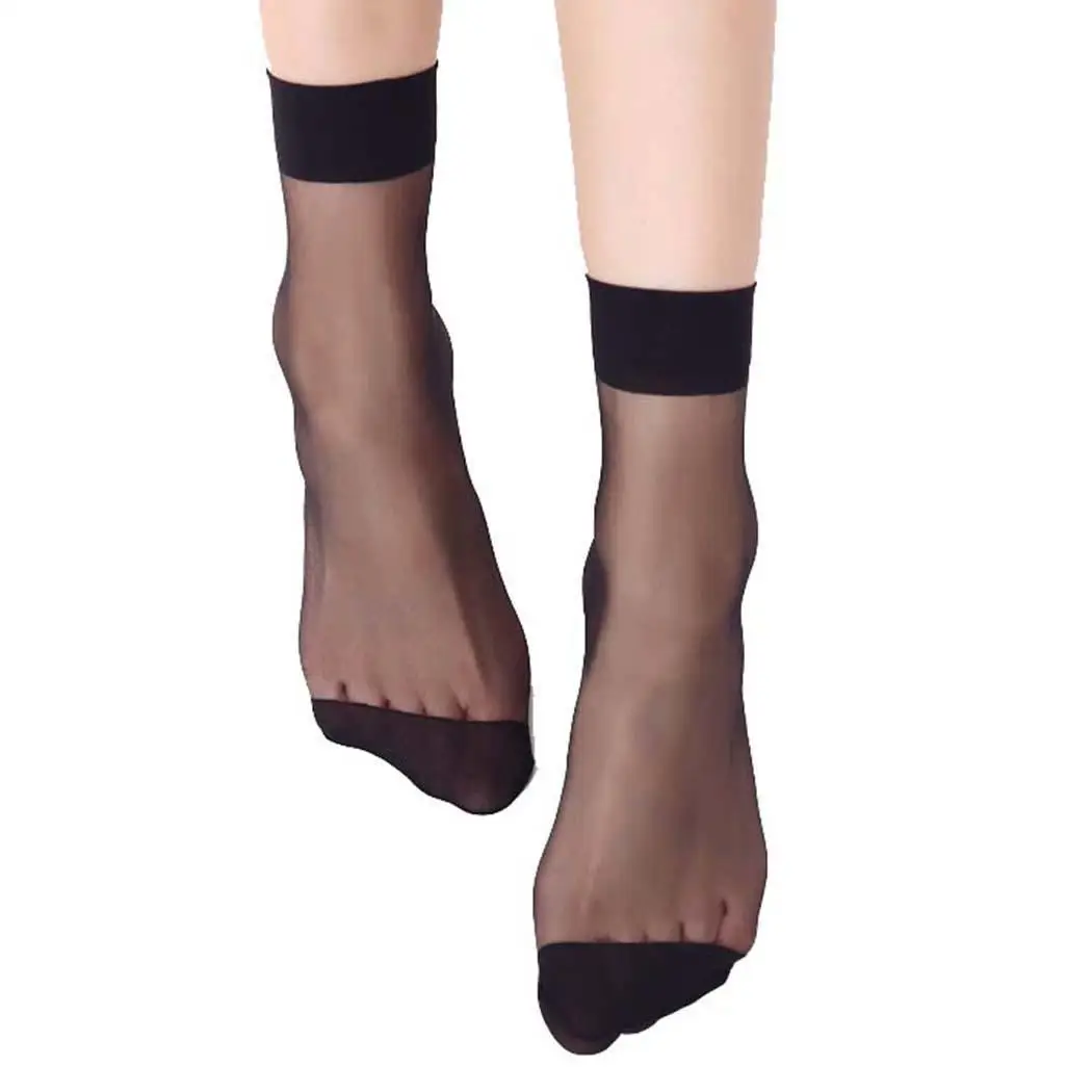 Женские повседневные тонкие дышащие однотонные невидимая прозрачная носки