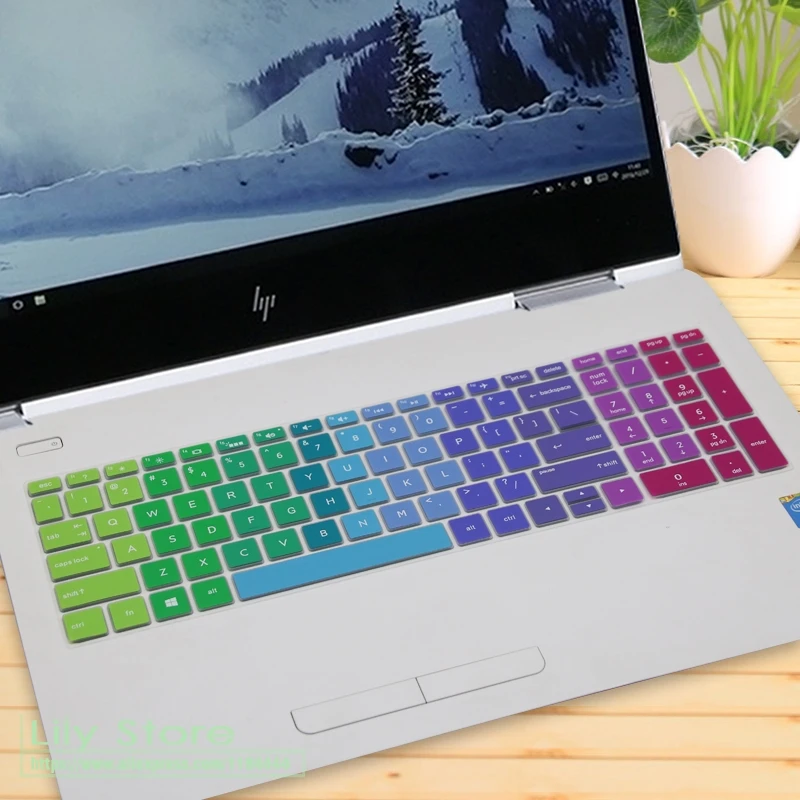 rainbow Чехол для клавиатуры ноутбука протектор для hp павильон 15-cs1026tx 15-cs0022cl 15-cs1000tx 15-cs0072wm 15-cs0015na cs1032tx 15,6 дюймов - Цвет: rainbow