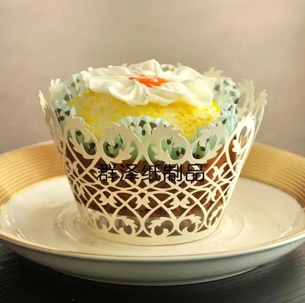 

100PCS/LOT Lace Cupcake Wrappers 10 Color Available Originality Cup Decoration Party Gift