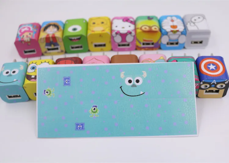 100 шт. Модные USB Дата-кабель для мобильного телефона устройство для сматывания шнура питания и футболка с декором в виде USB Зарядное устройство Кабельный Шнур протектор наклейки для Iphone4, 5, 6, 7 лет