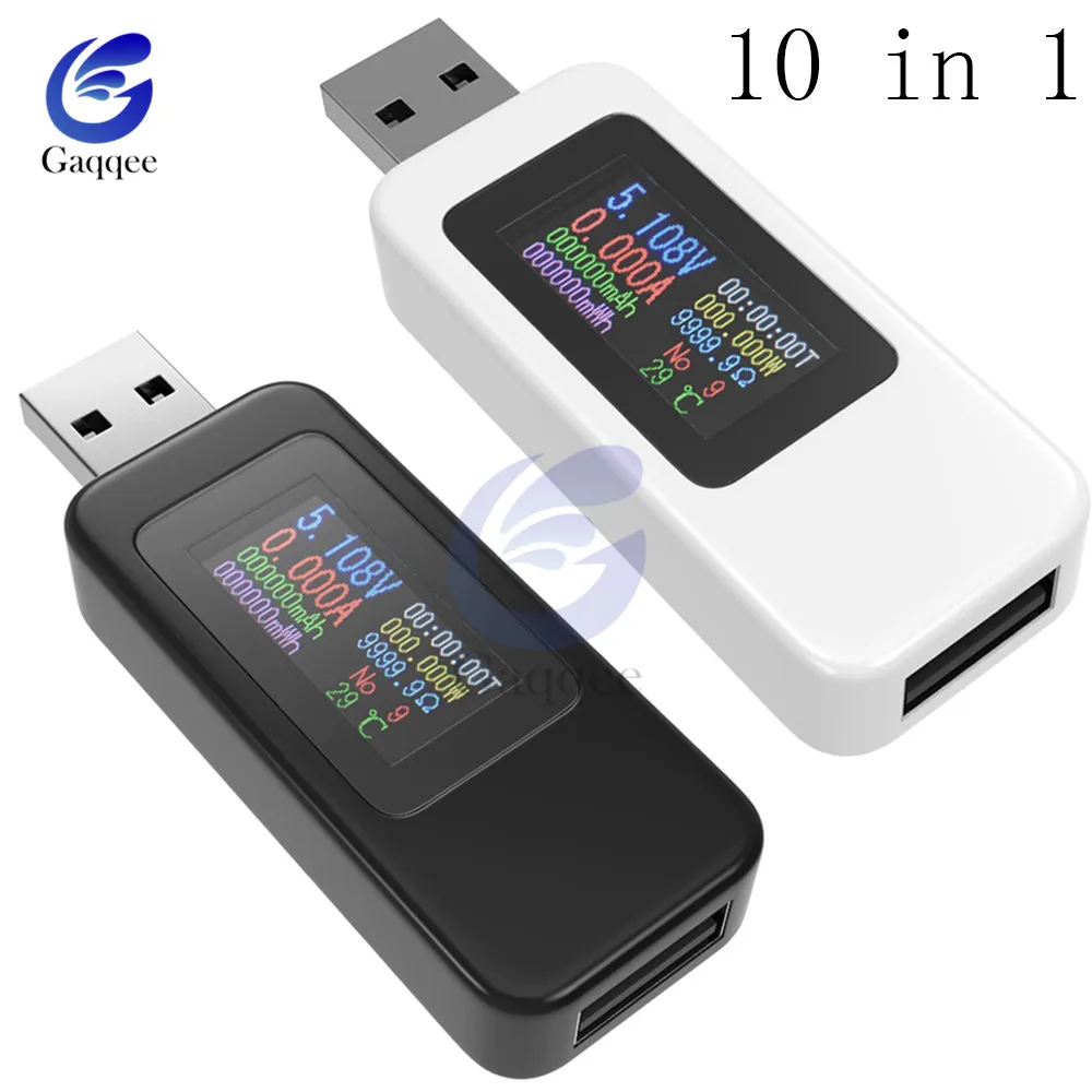 10 in 1 QC2.0 QC3.0 DC USB Tester Current Voltage Meter Timing Voltmeter Ammeter Digital Monitor Power Indicator Charger 4-30V
10 in 1 QC2.0 QC3.0 DC USB Tester Current Voltage Meter Timing Voltmeter Ammeter Digital Monitor Power Indicator Charger 4-30V