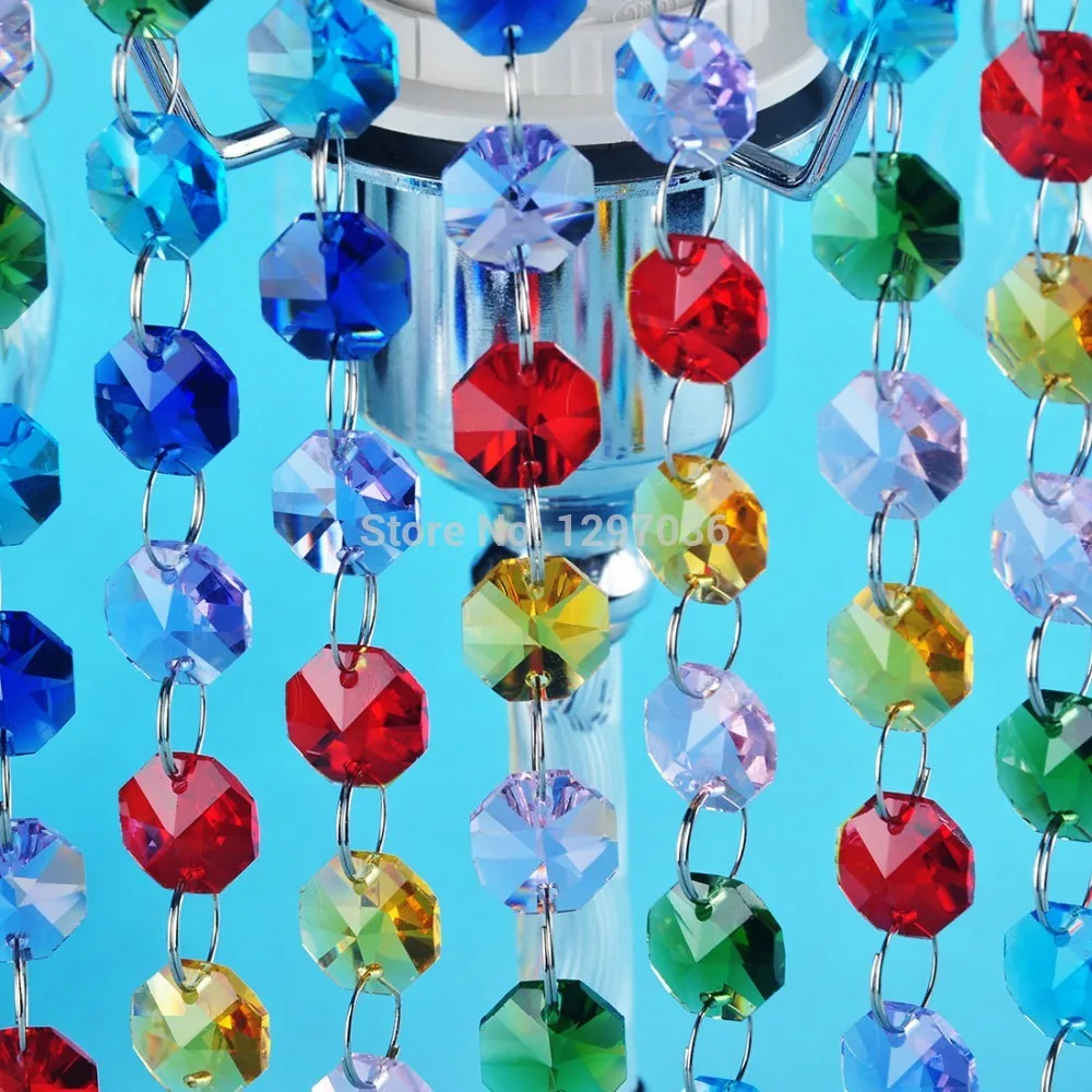 Новое поступление красочные 215 см 14 мм восьмиугольная цепочка из бисера