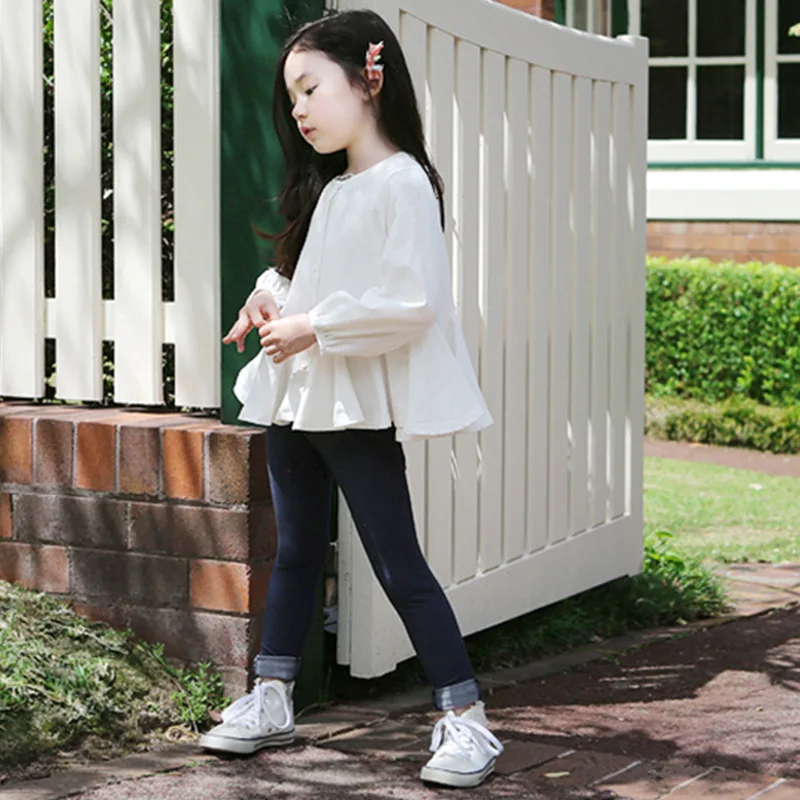 Новинка весенние леггинсы для маленьких девочек детская одежда искусственная