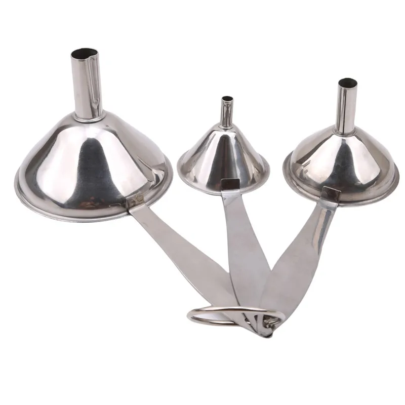 Нержавеющая сталь мини кухня Воронка широкая рот консервирования бункер фильтр