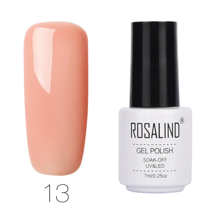Rosalind, 7 мл, чистый цвет, s, Гель-лак для ногтей, горячее предложение, новинка, настоящий Гель-лак для ногтей, лак для дизайна ногтей, Выберите любой 01 из 58 цветов, лак - Цвет: 13