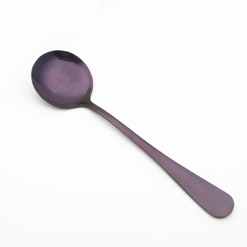 Набор столовых приборов из нержавеющей стали однотонный гладкий набор кухонной