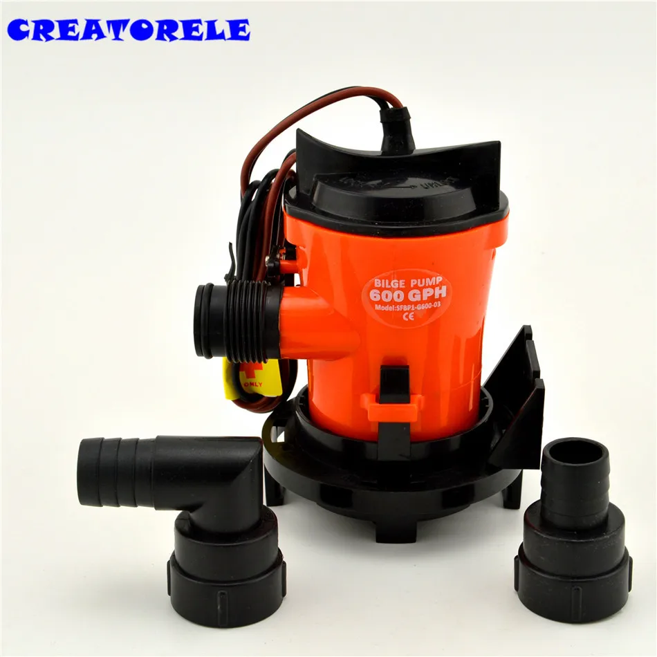 

350 GPH 12V BP1-G350-03 3/4" hose submersible Fishing bilge water pump Retail Box Manuel transfer pump