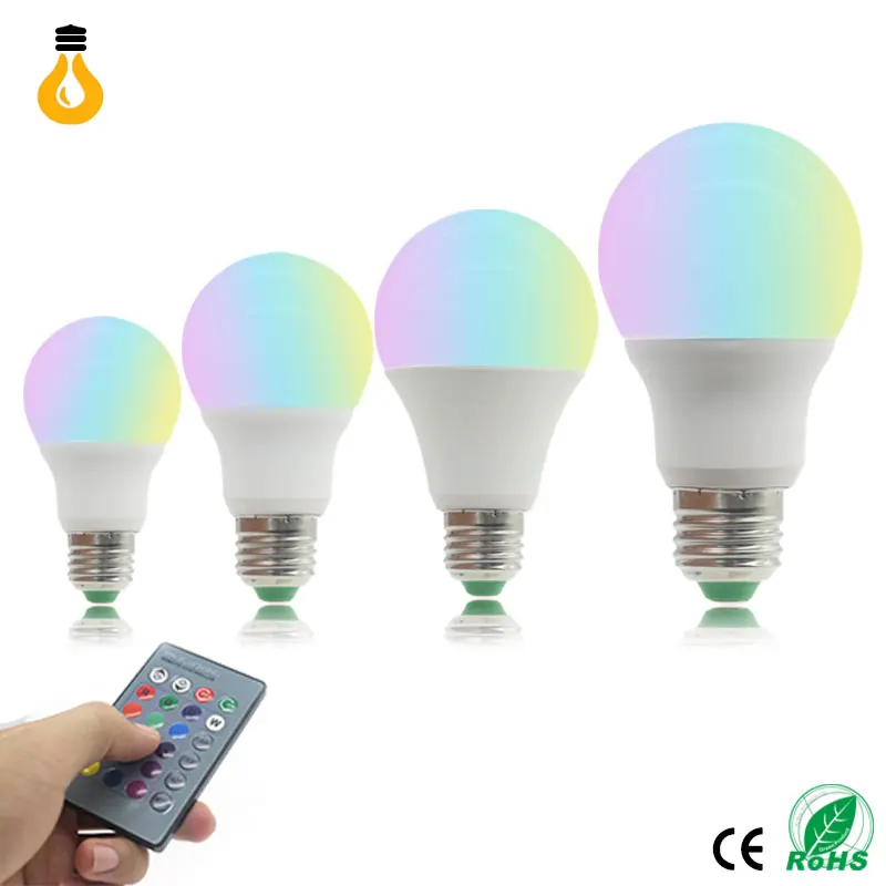 1 шт. E27 3 Вт 5 7 9 5050 RGB светодиодный светильник Lampara Лампочка AC220V высокомощный