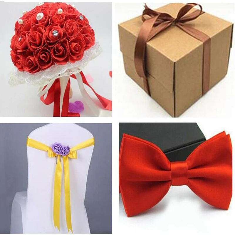 

25 Yards 20mm Coloful Satin Ribbon Packing Material DIY Bow Craft Decor Wedding Party Decor Gift Wrapping Scrapbooking Supplies