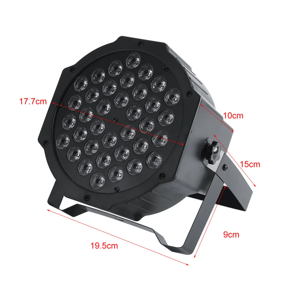 72 Вт 36LED пульт дистанционного управления RGB сценический свет DJ Вечеринка Диско