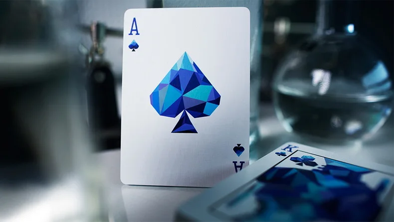 Memento Mori Blue игральные карты покер размер колода USPCC на заказ Ограниченная серия