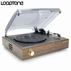 LoopTone Ностальгический Ленточный привод, поворотный Виниловый проигрыватель LP с 2 встроенными динамиками 334578RPM PC Link AC110  130V и 220  240V