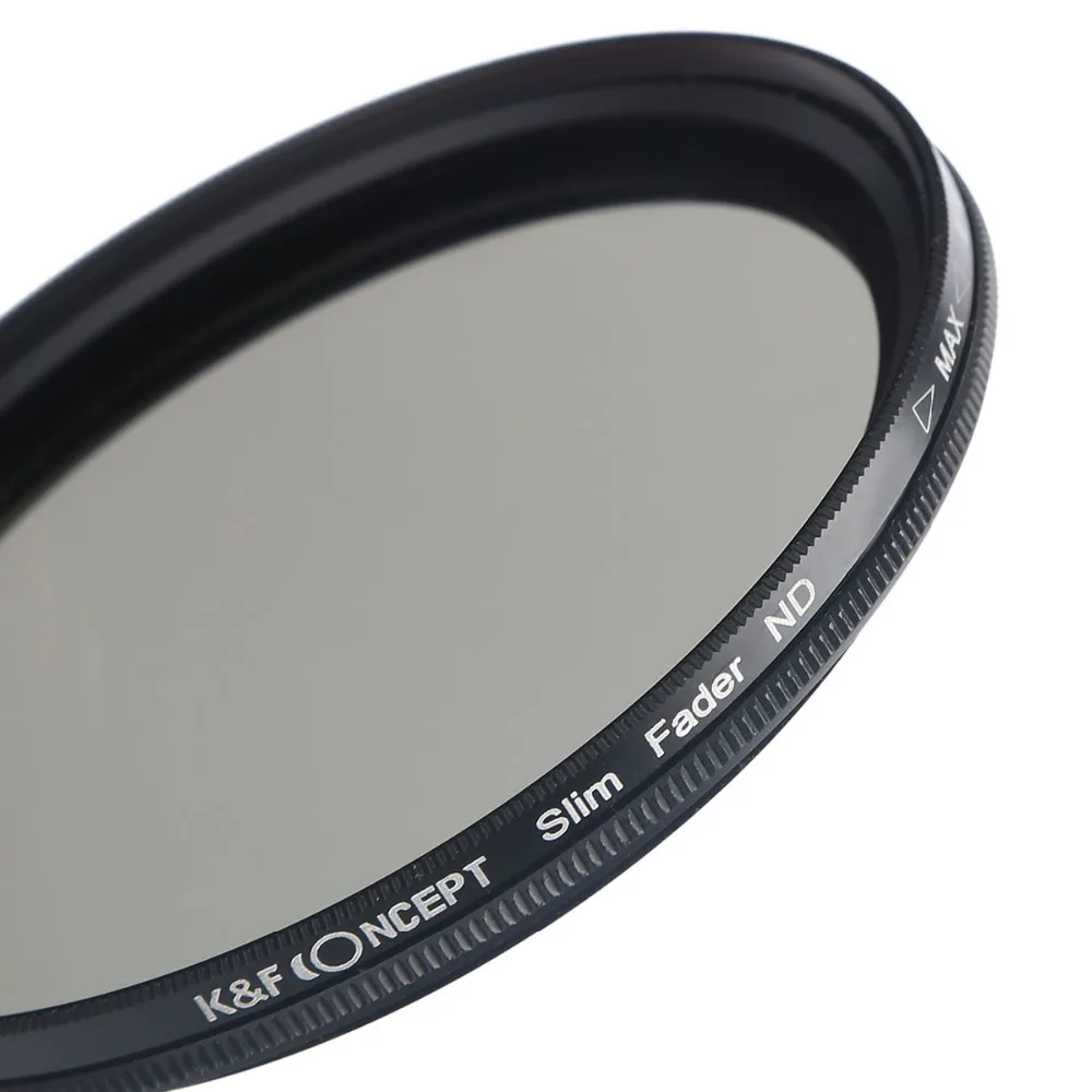 K&ampF CONCEPT 49MM 52MM 55MM 58MM 62MM 67MM 72MM 77MM Slim Fader Variable ND Lens Filter Adjustable ND2 to ND400 Neutral Density |