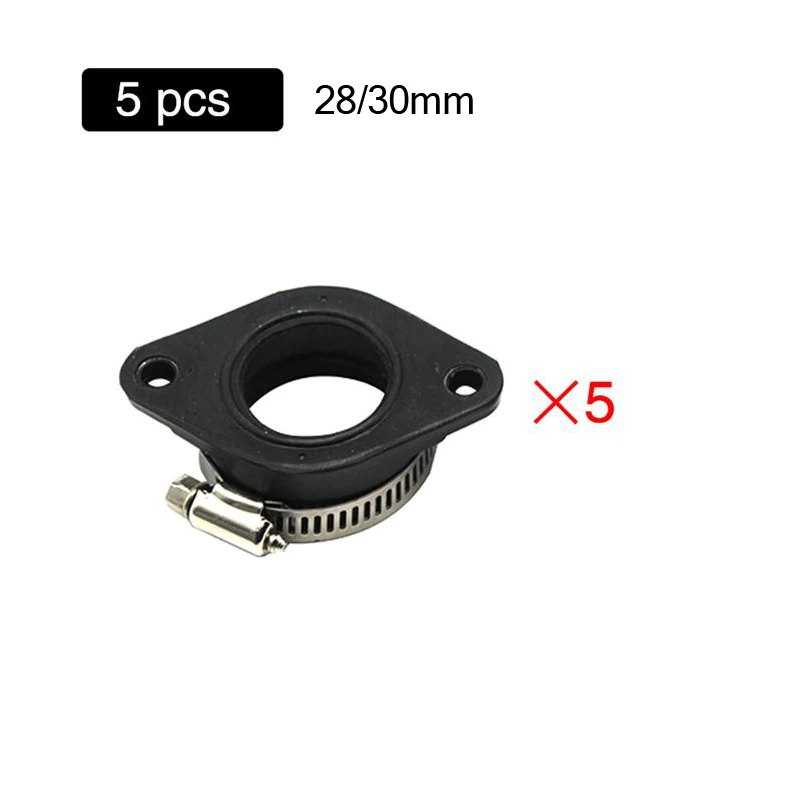 5 pcs Alconstar-резиновый мотоцикл карбюратор адаптер Впускной впускной трубы грязи велосипед для MIKUNI OKO KOSO KEIHIN 28 30 32 34 PE28mm PE30mm - Цвет: 5 pcs