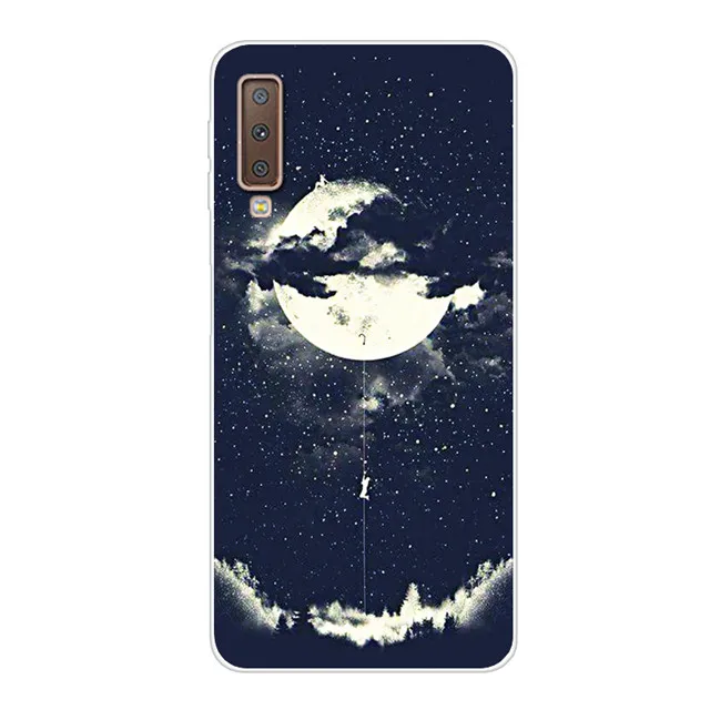 24 6,0 ''для samsung A7 чехол A750F Силиконовый ТПУ мягкий чехол для Para samsung Galaxy A7 чехол пейзаж Fundas A 7 7A Coque - Цвет: 24