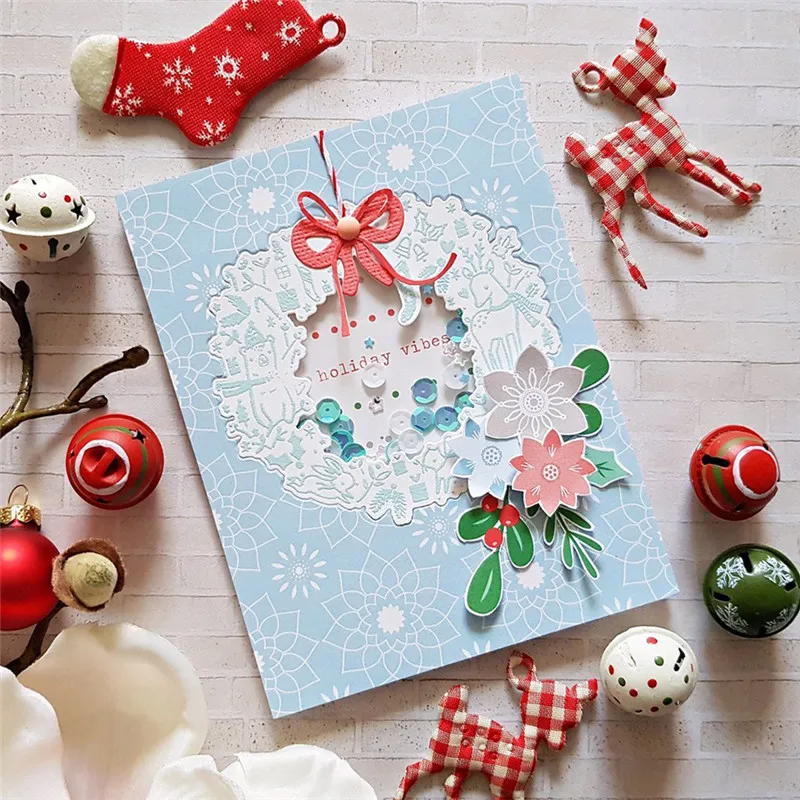 2 Основные квадратные штампы металлические режущие рамка для DIY скрапбукинга