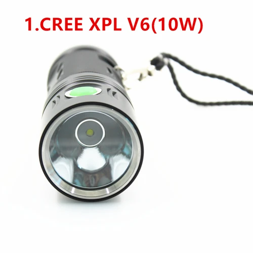 CREE XPL V6 SHUO LI DE USB Перезаряжаемый 3500 люменов CREE XHP70 светодиодный фонарь с использованием 3*18650 батареи - Испускаемый цвет: CREE XPL V6