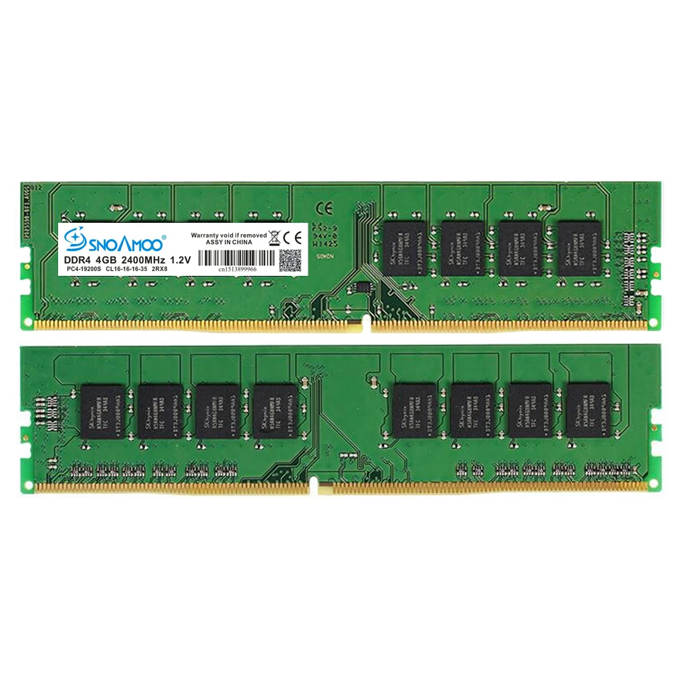 SNOAMOO оперативная память для настольного ПК, DDR4 4G 2133 МГц от AliExpress WW