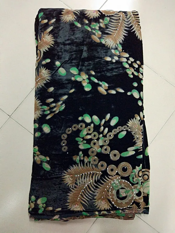 Самые популярные африканские бархат кружевной ткани с красивым принтом