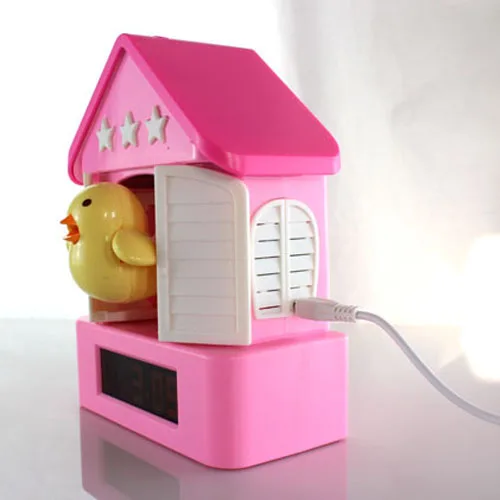 Электронная кукушка будильник творческий пластиковые часы цифры светодиодный