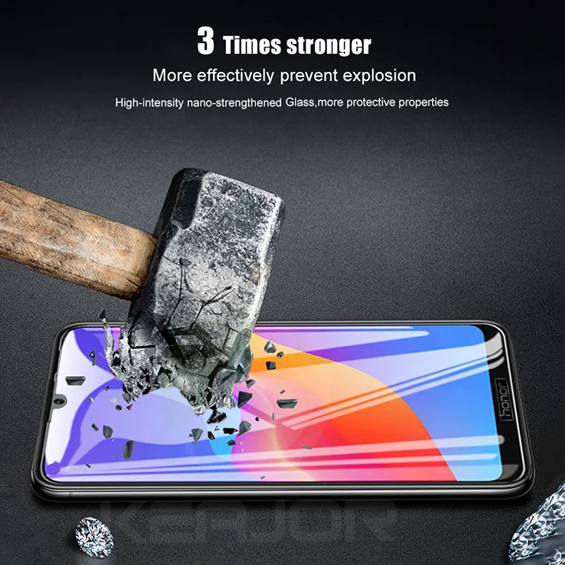 Keajor стекло для Huawei Honor 8A закаленное полное покрытие Передняя пленка экран с