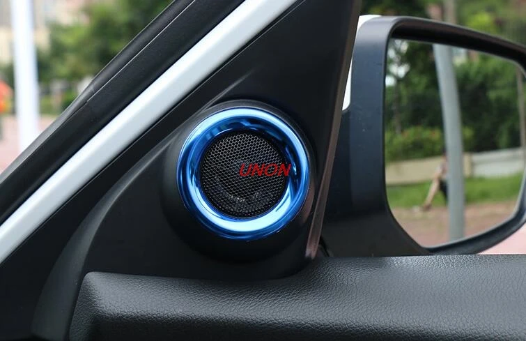 Хромированный столб внутренний стерео динамик крышка отделка кольцо для Honda Civic 10th