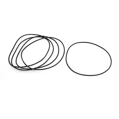 

110mm OD 2mm Thickness Flexible Rubber Oil Seal Filter O Rings 5 Pcs