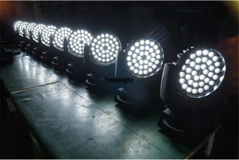 4 шт. движущийся 36 светодиодов zoom wash rgbw светильник 36x10 Вт в 1 Led Rgbw Wash Zoom Beam moving Head |
