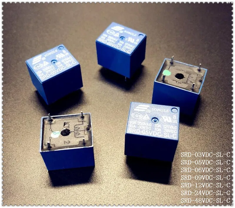 5 шт./лот реле мощности SONGLE Φ контактов 3V 5V 6V 9V PCB типа | Строительство и ремонт